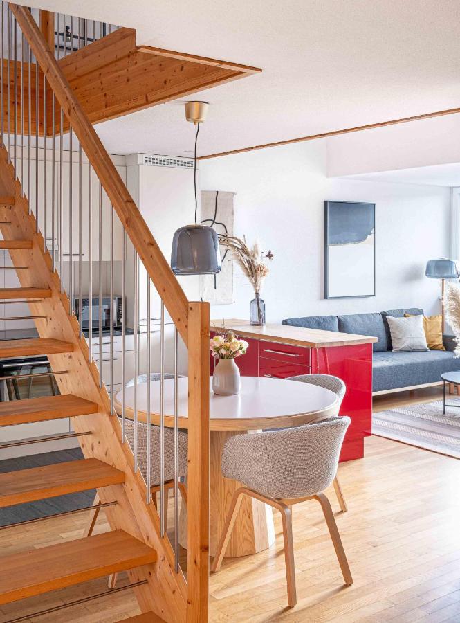 Modern 3Bdr Duplex With Skyroof In Trendy Zurich West Zurique Exterior foto